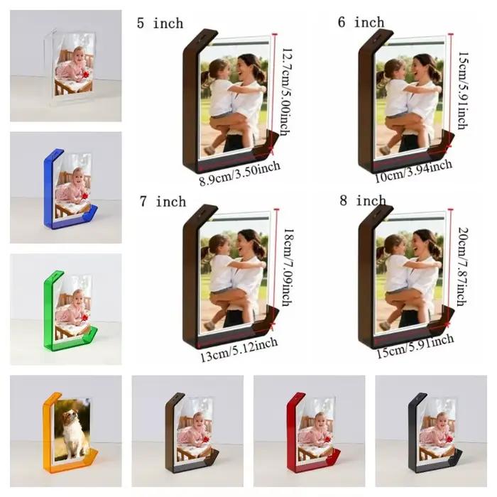 Cadre d'art 5/6/7/8 pouces en acrylique transparent pour photos