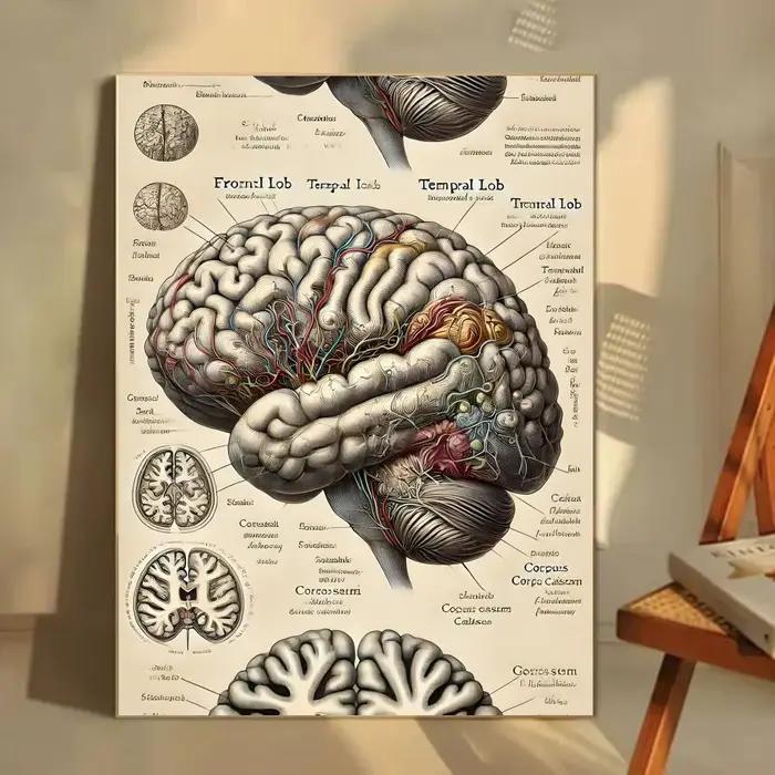 Affiche médicale d'anatomie humaine