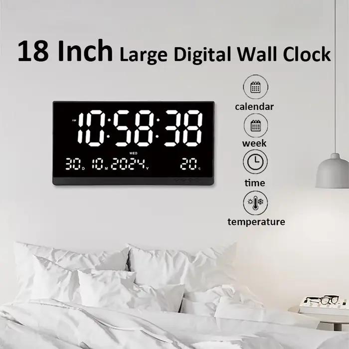 Horloge murale numérique de grande taille 21''