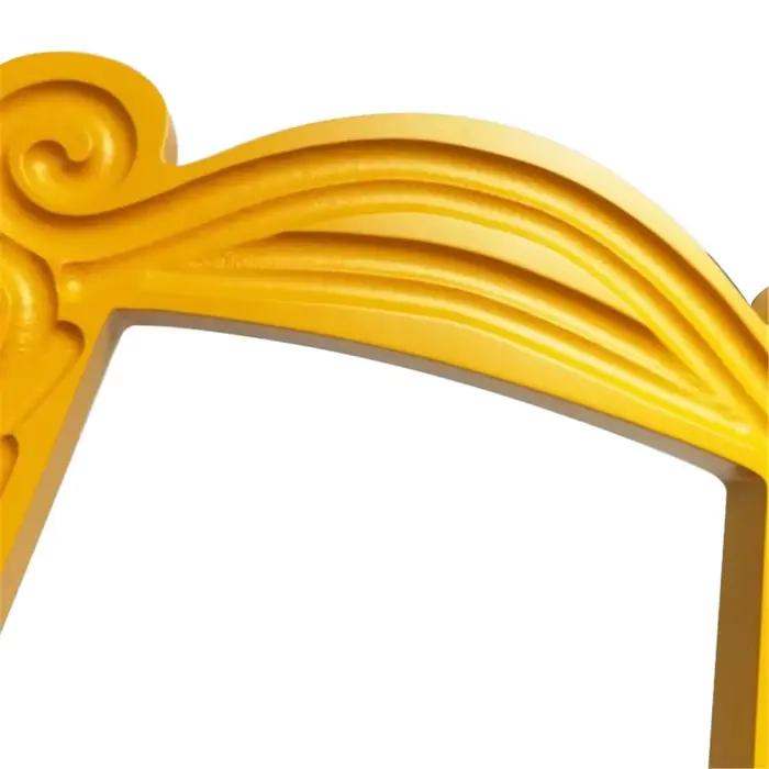 Cadre de porte en bois Monica fait à la main, série télévisée Friends, jaune, cadres photo Mon, rectangle, décoration d'intérieur à collectionner, cadeau de collection