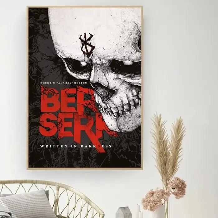 Berserk japonais Anime affiche bricolage Vintage film