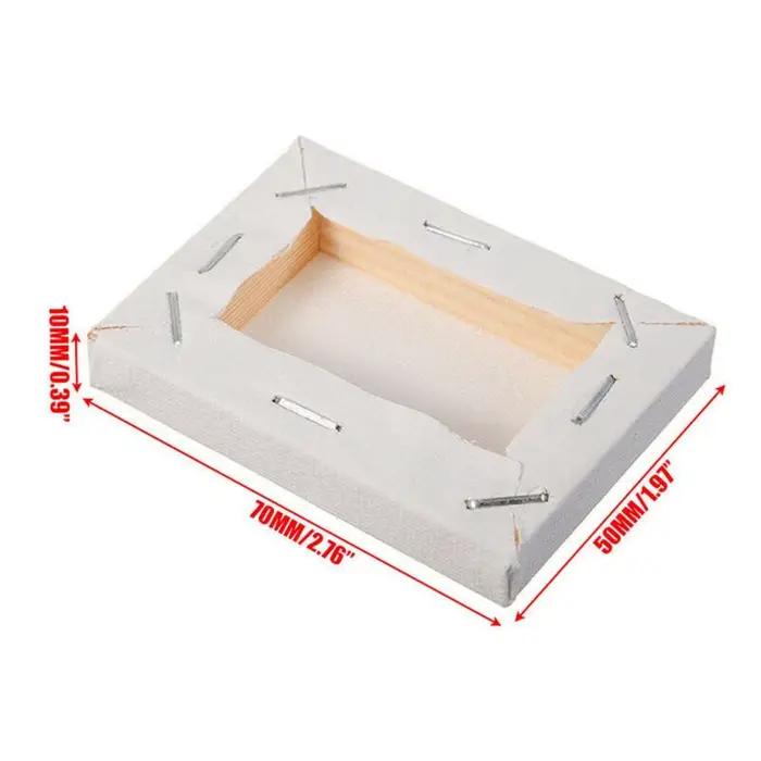 Petit cadre en bois blanc pour toile d'artiste
