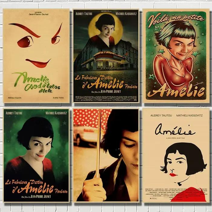 Vintage Amelie French Romantic Movie Home Wall Art