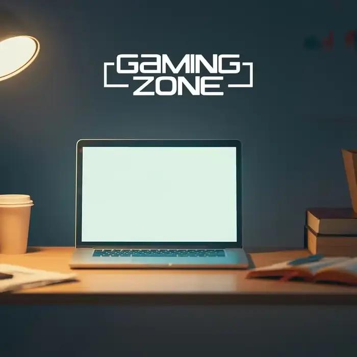 Décor de Zone de jeu-texte audacieuse « ZONE de GAMING »