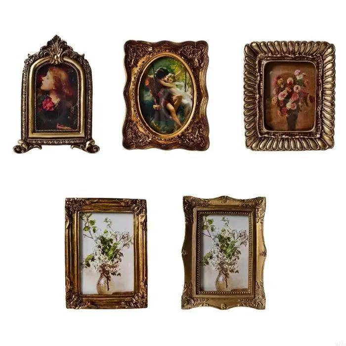 Cadre Photo rétro, Mini cadre Photo orné Antique pour affichage table