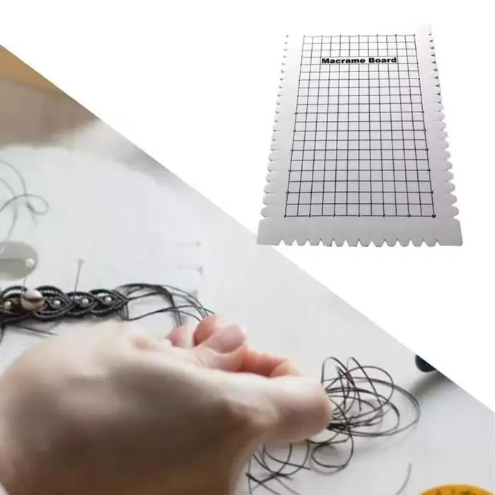 MXLA Grand panneau projet en macramé avec grilles