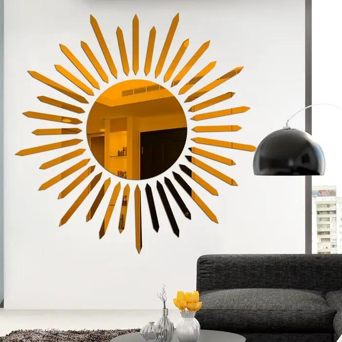 Autocollant de miroir mural 3d