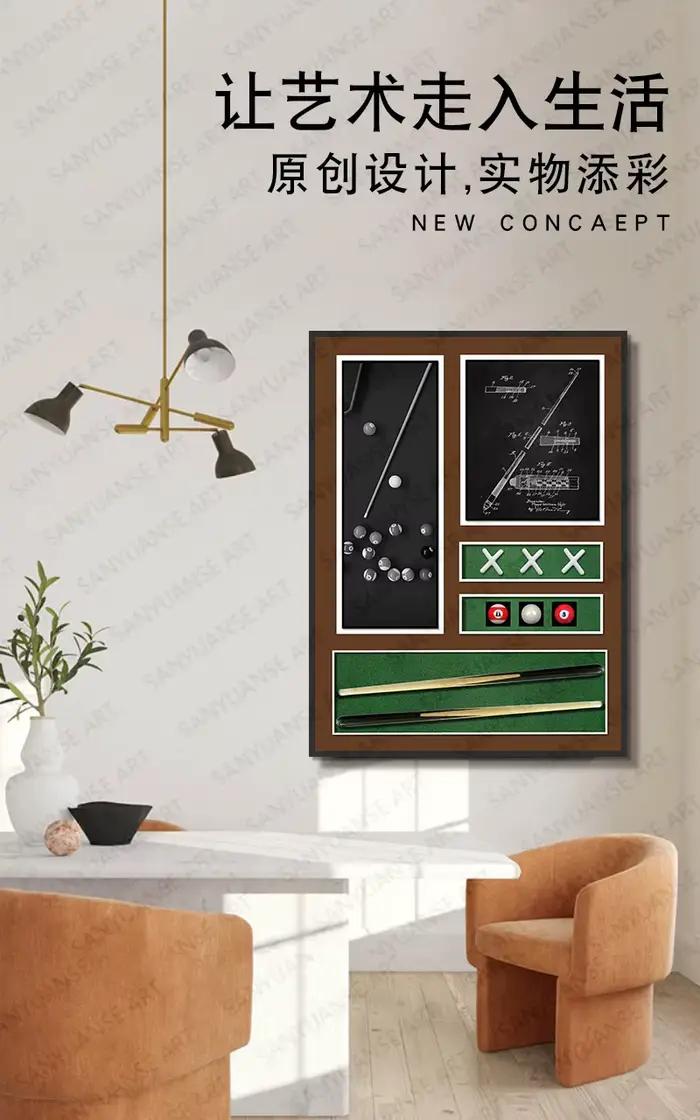Convient aux peintures décoratives pour salles de billard