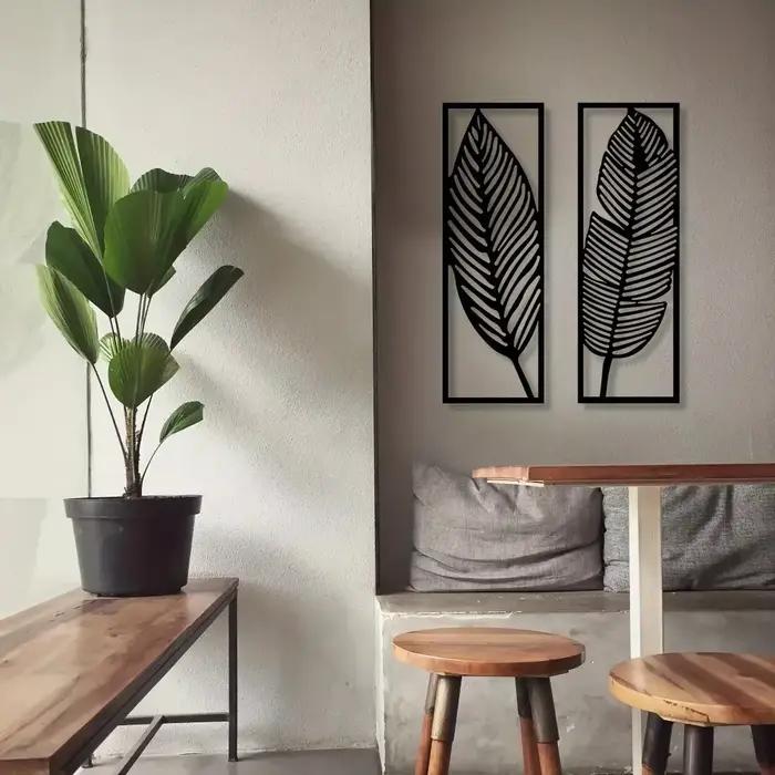 Feuilles décoratives en métal