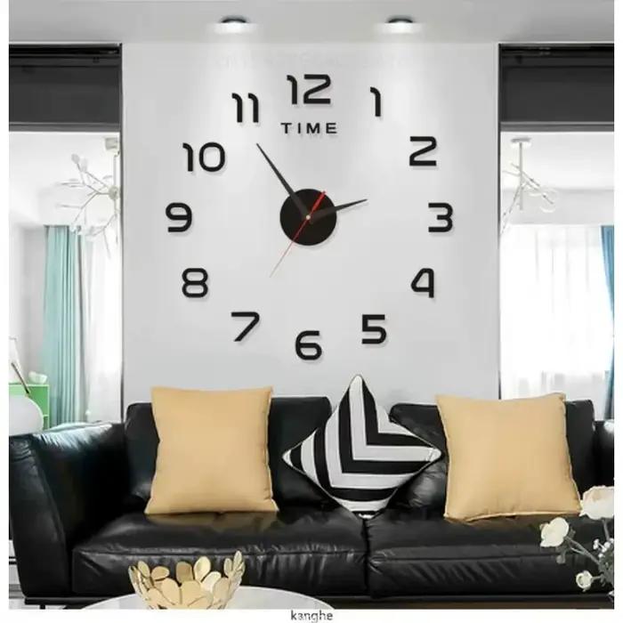 Grande Horloge murale au Design moderne 3D
