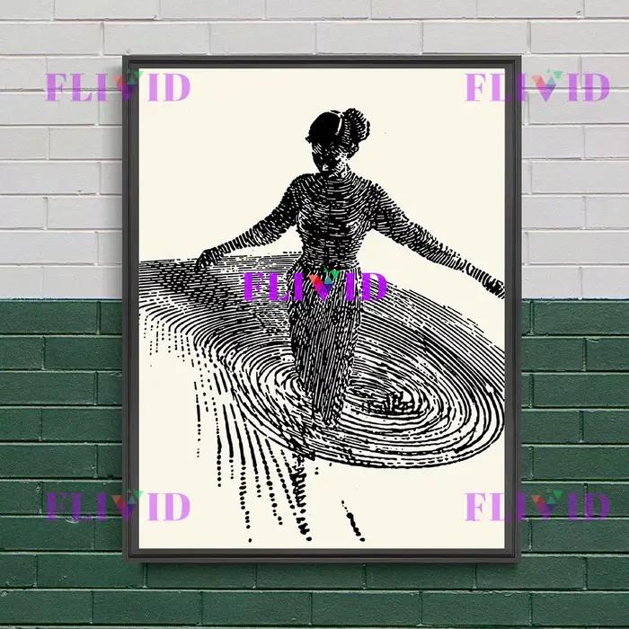 Abstrac affiche point d'impression