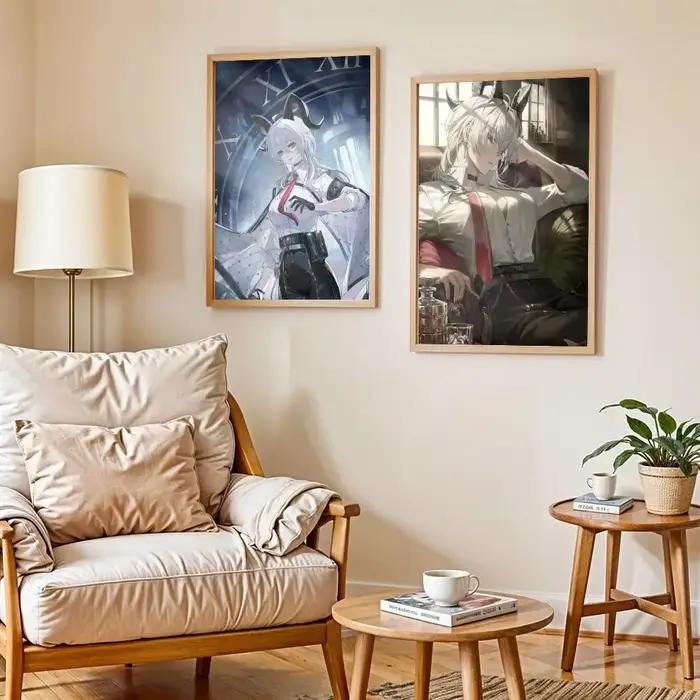 Wuthering Waves Zani Poster autocollants muraux artistiques modernes auto-adhésifs pour la décoration de la chambre à