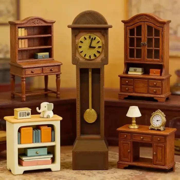 Horloge miniature pour maison de poupée