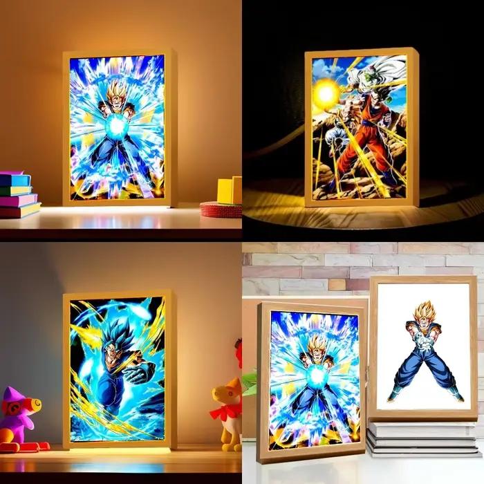 Anime Dragon Ball Z lumière peinture cadre Photo