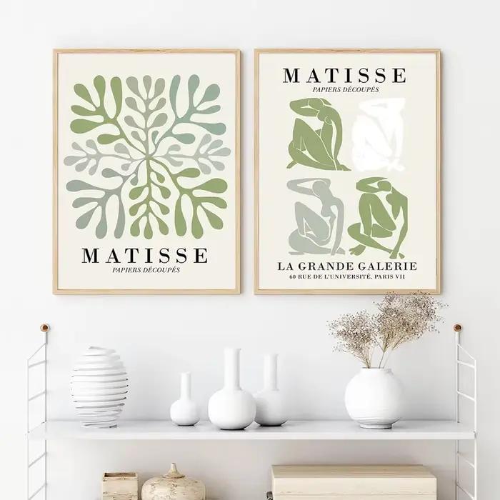 Affiche minimaliste Henri Matisse Picasso