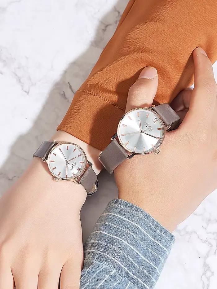 Horloge à Quartz japonaise en cuir véritable, rétro, classique, montre pour hommes, montre pour femme, montre pour hommes, pour Couple, Business, boîte Julius, cadeau pour amoureux