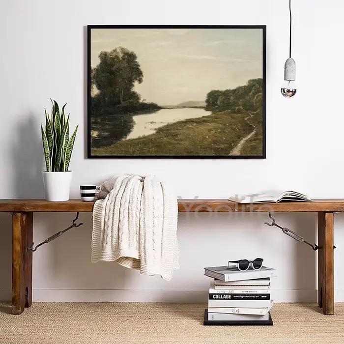 Peinture à l'huile sur toile de pays