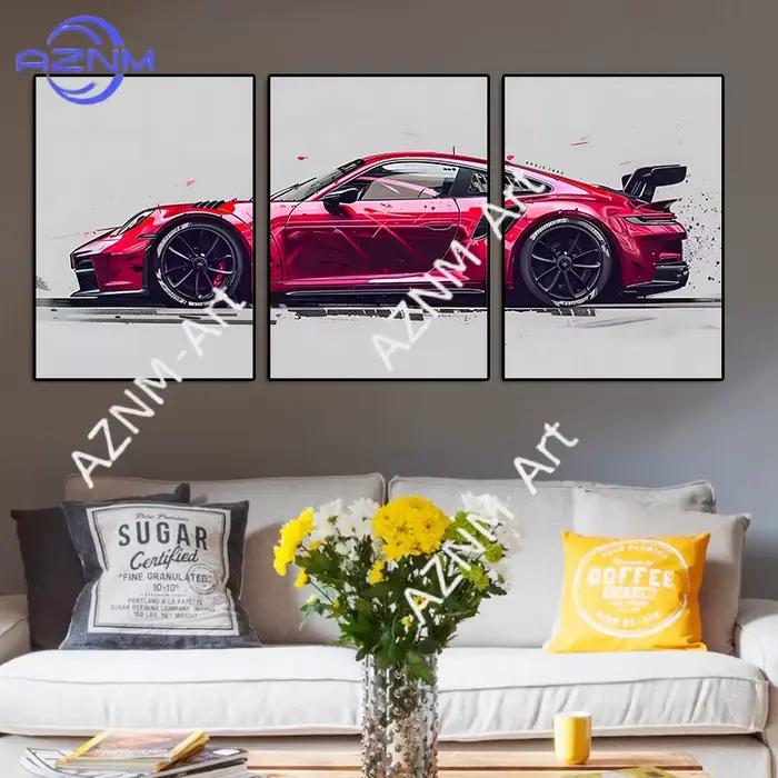 Lot de 3 affiches de supercars