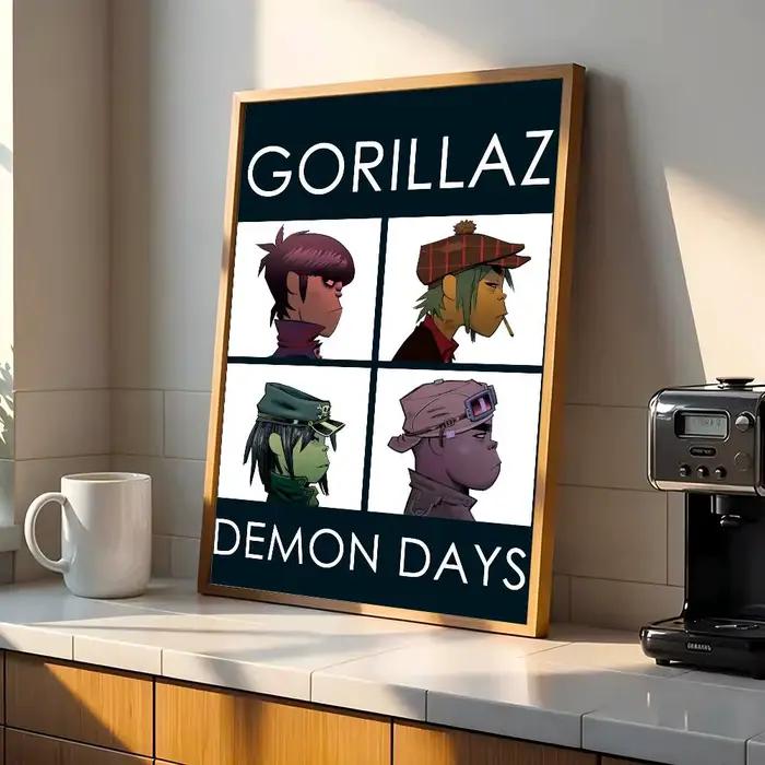 Affiche murale de groupe de Rock Gorillaz