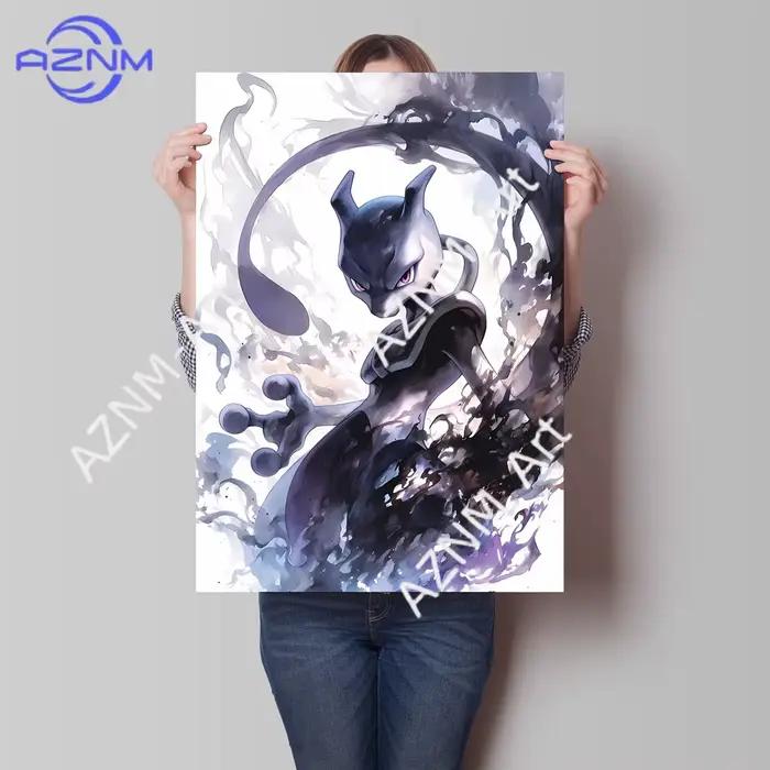 Peintures décoratives à l'aquarelle Pokémon Pikachu Gengar