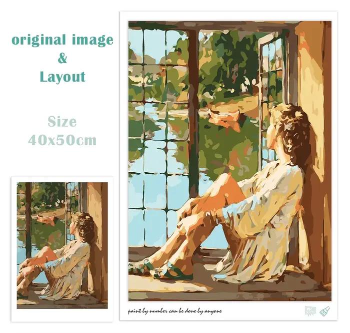 Kits de peinture par numéros de femme