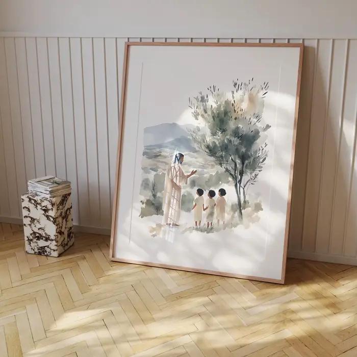 Peintures décoratives pour la chambre des enfants chrétiens
