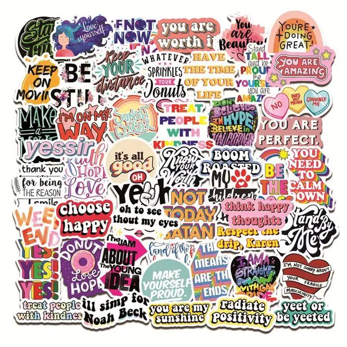 Autocollants de citation inspirante
