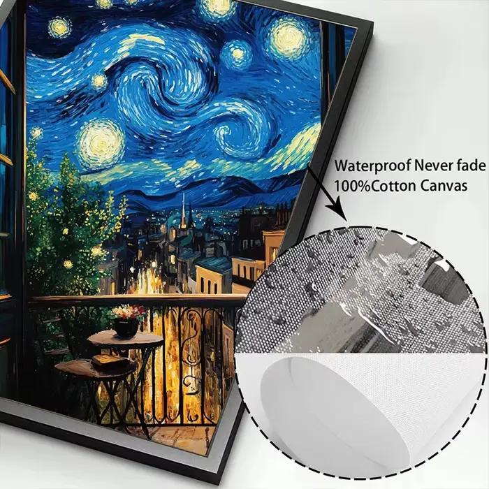 Affiche de paysage abstraite Van Gogh