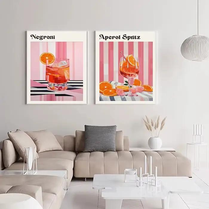 Affiches et imprimés de jus de fruits de dessin animé