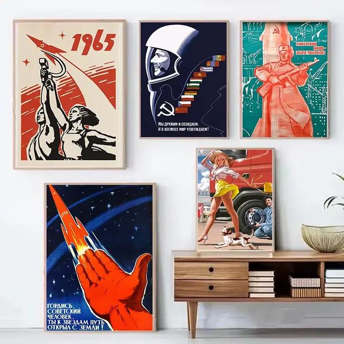 Affiche vintage Staline URSS CCCP