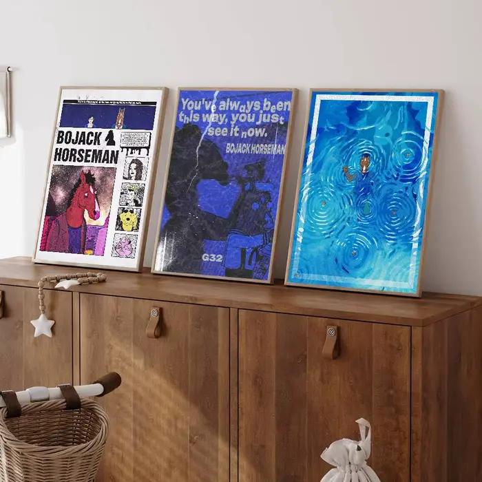 Affiches vintage classiques Anime B-BoJack Art Horseman