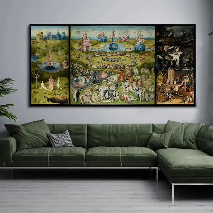 Hieronymus Bosch-Affiche de Peinture sur Toile