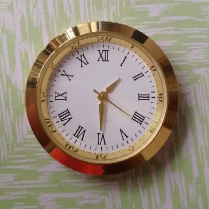 Horloge ronde à mouvement à Quartz 270F, insertion de tête, horloge classique artisanale