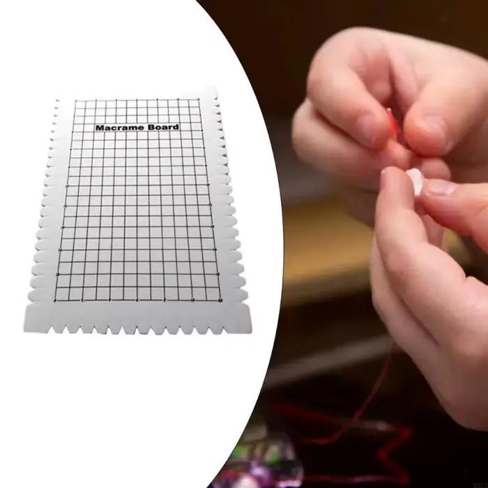 MXLA Grand panneau projet en macramé avec grilles