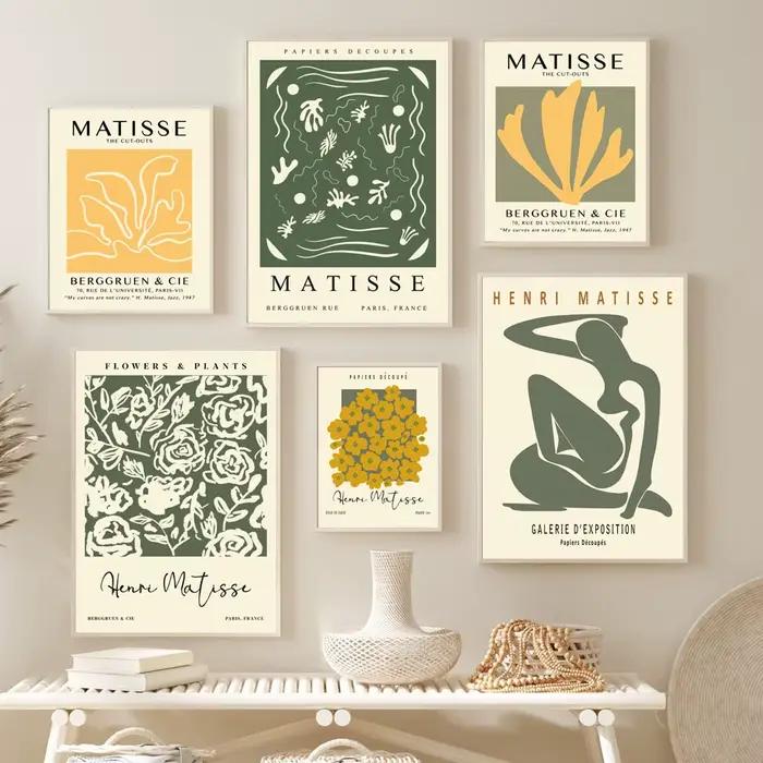 Matisse – affiches de femme à fleurs abstraites