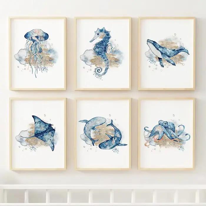 Affiches murales nordiques pour chambre d'enfant