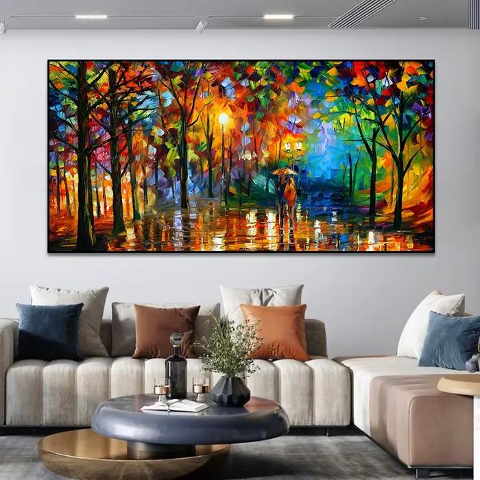 Impressions sur toile abstraites colorées modernes