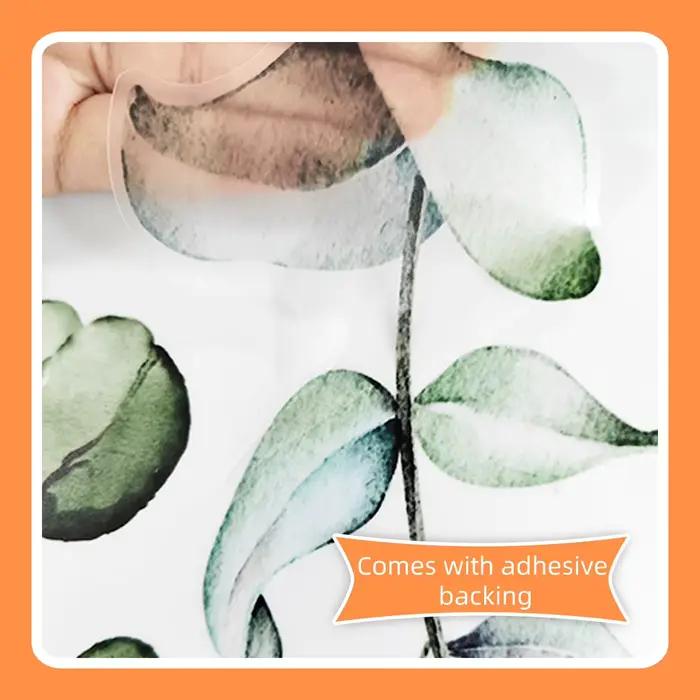 Autocollants muraux aquarelle Branches de feuilles vertes