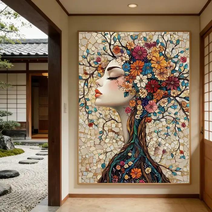 Peinture sur toile style Gustav Klimt