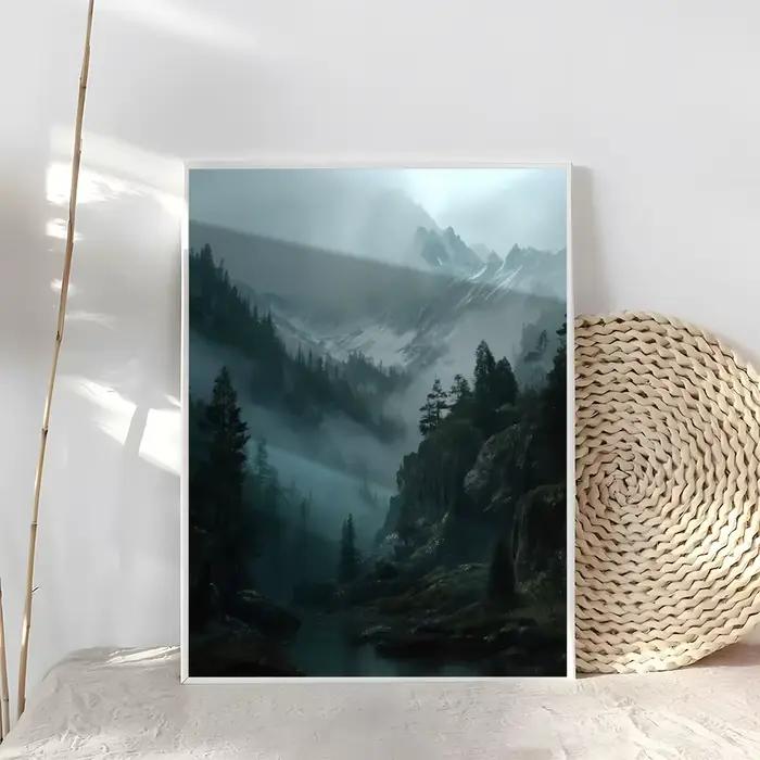 Affiche Misty Mountainside