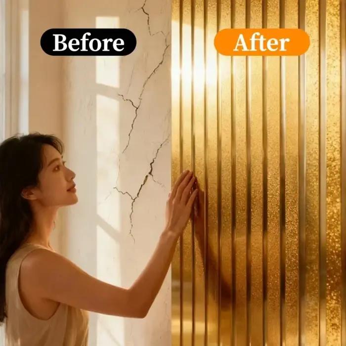 Papier peint adhésif à rayures métalliques, autocollants muraux adhésifs, fond de télévision, décoration de salon, décoration de la maison, bricolage pour la chambre