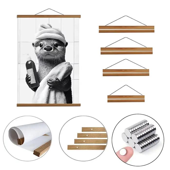 Cadre Photo suspendu magnétique multifonctionnel-porte-affiche