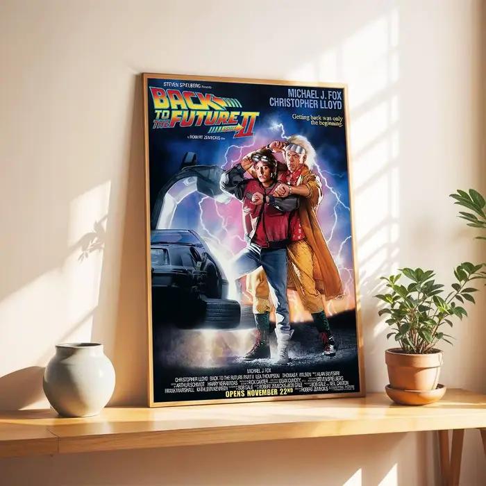 Affiche autocollante du film Retour vers le futur