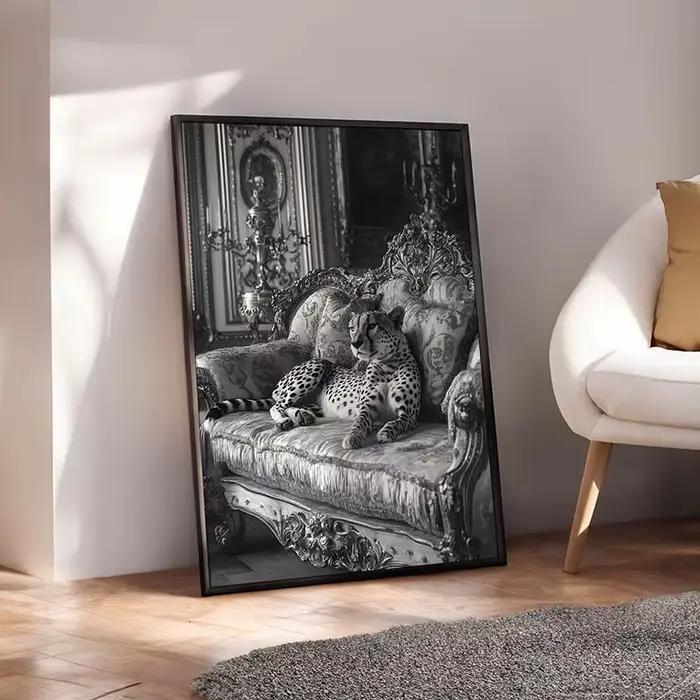Toile de peinture de Magazine de mode noir et blanc