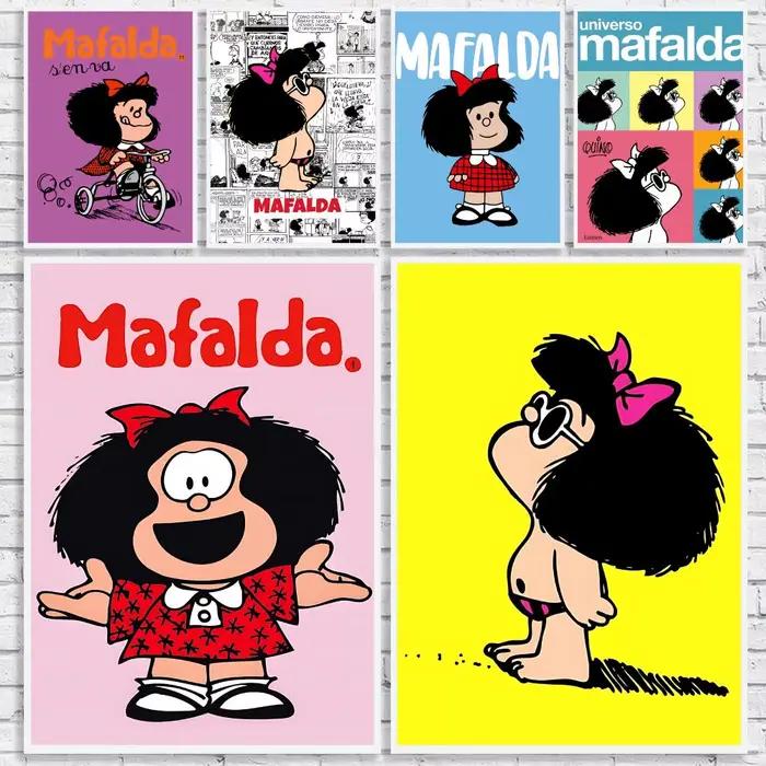 Affiche de personnage de bande dessinée classique M-Mafalda