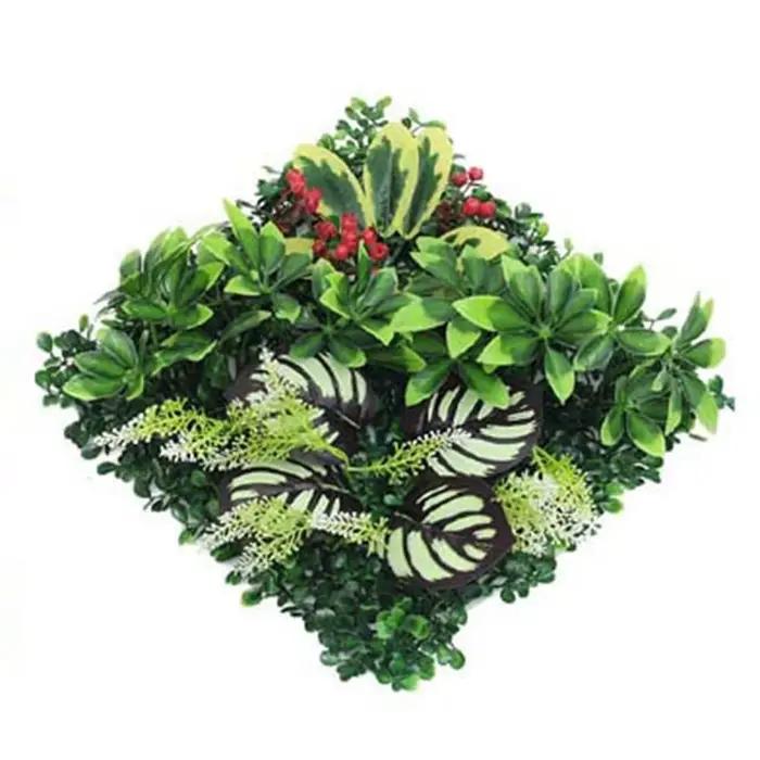 Panneau mural de plantes artificielles
