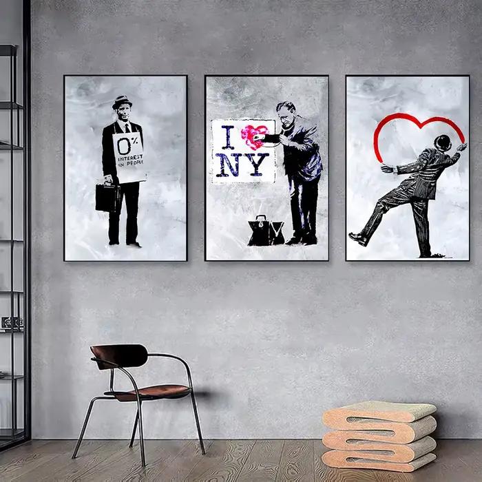 Affiches murales d'art abstrait graffiti de rue
