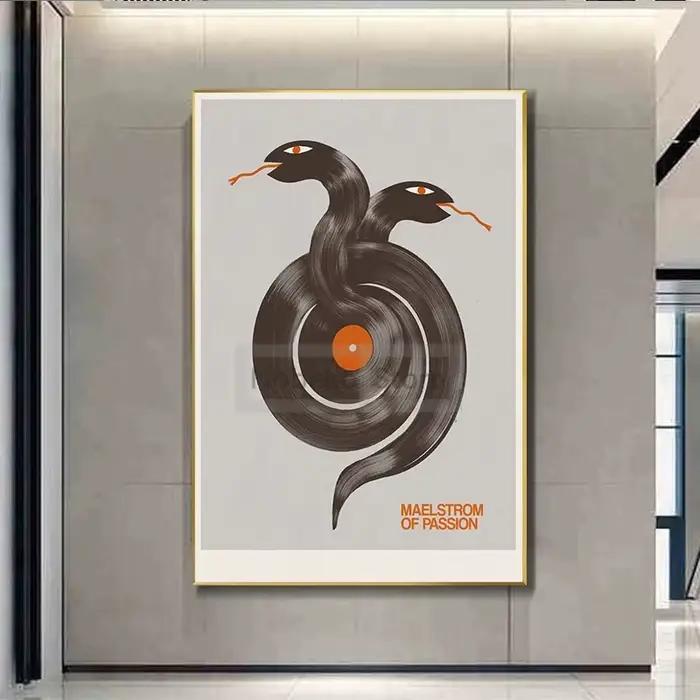 Affiches abstraites de musique polonaise originale