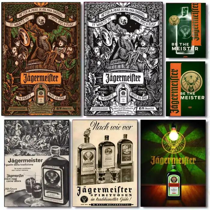 Affiche avec Logo de bière j-jagermeisters