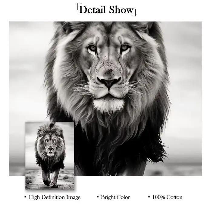 Peintures sur toile de lion